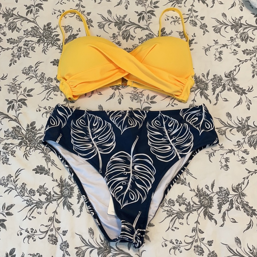 NWT Cupshe High Waist Bikini L